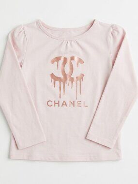 NEW Made to Order Pink Custom Youth Kids Long Sleeve Crew Neck